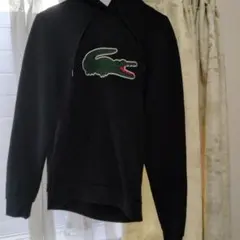 LACOSTE ラコステ ビッグロゴ パーカー ブラックのサムネイル