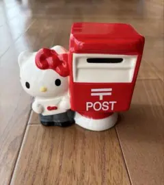 ハローキティ 郵便ポスト 貯金箱　陶器製