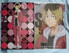 ハイキュー 孤爪研磨 音駒 クリアファイル A4 2枚セット