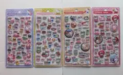 ハローキティ 和柄 ボンボンドロップシール 4種セット