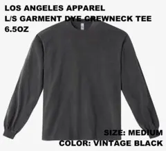 LA Apparel ロサンゼルスアパレル ロンT M ヴィンテージブラックのサムネイル