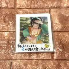 大空スバル　夏の思い出チェキ風アクリルカード 誕生日記念