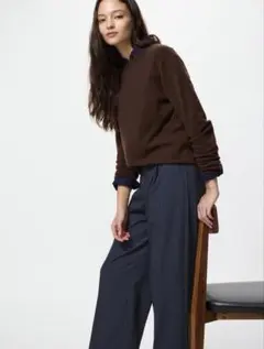 uniqloタックワイドパンツ