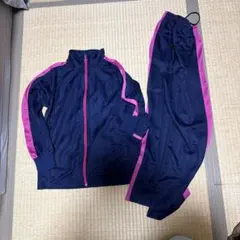 ネイビー/ピンク ジャージ上下セット