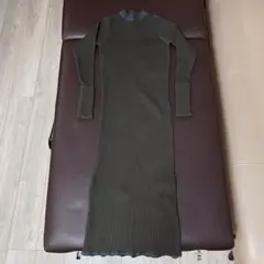 .AZUL BY MOUSSY リブ編みニットワンピース S