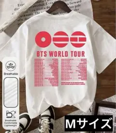 BTS アリランロゴTシャツ ワールドツアーTシャツ ホワイト Lサイズ