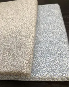 小花柄コットンローン生地　 ２.５m／ベージュ