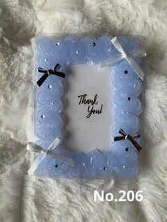 ホイップデコ　トレカケース　推し活　推しカラー　　ブルー　青　水色　クリアB8