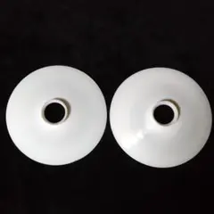 ２枚　ランプ シェード 電傘 白 ホワイト 乳白色　 昭和レトロ　直径約20cm
