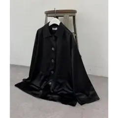 【CIAOPANIC TYPY】サテンBIGシャツ （black）