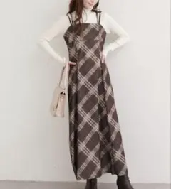 natural couture カットジョーゼットキャミワンピース　新品
