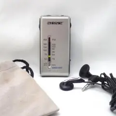 動作品】SONY SRF-S86 FM小型ラジオ ステレオイヤホン付 - メルカリ