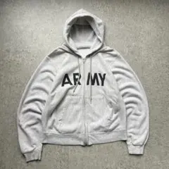 80s U.S.ARMY 米軍 チャンピオン別注 ジップフーディー USA製のサムネイル