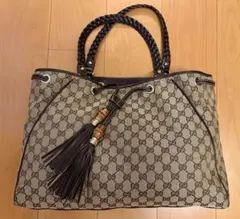 GUCCI グッチ GGキャンバス トートバック 収納袋付き