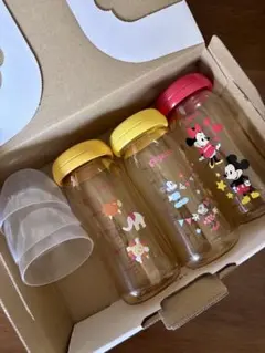 【ピジョン母乳実感】ミッキー ミニー 哺乳瓶 3本セット