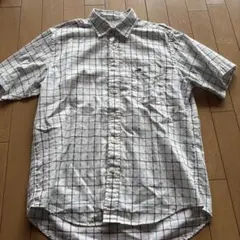 Crocodile 半袖シャツ Mサイズ ホワイトチェックのサムネイル