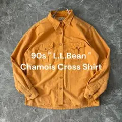 【希少カラー】90s L.L.Bean シャモアクロスシャツ マスタード M相当