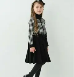 kate spade 千鳥柄 ニットワンピース　120