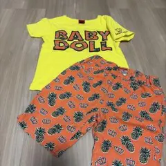 BABY DOLL パイナップルセット 半袖Tシャツ&ズボン綿100%のサムネイル
