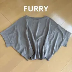 【未使用】FURRY レディース 半袖 ニット セーター サイズFのサムネイル
