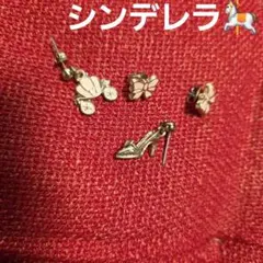ピアス ＊ リボン ガラスの靴 シンデレラ ピンク メルヘン