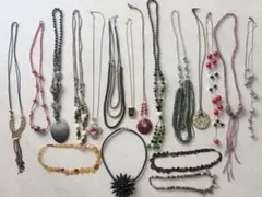アジアン エスニック ネックレス 5点セット ウッド ナチュラル - メルカリ
