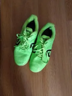 andro 蛍光グリーン 卓球シューズ