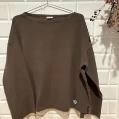 ORCIVAL✨長袖 バスクシャツ フランス製 秋コーデ コットン 刺繍ロゴ