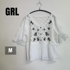【美品】GRL ブラウス オフホワイト 春服 レディース M