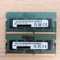 【動作確認済み】Micron製 DDR4-3200 16GB(8GBx2) 動作確認OK】Micron DDR4-3200 16GB(8GBx2) メモリ - メルカリ