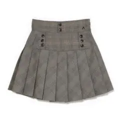 andmary Donna pleats mini skirt brown M - メルカリ