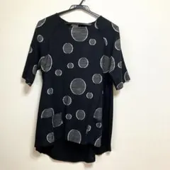 ドット柄チュニック　M〜Ｌ　ブラック