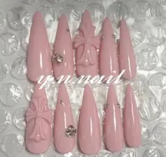 十字架　 y2k 地雷 シズルニック ギャルネイル　量産型　サブカル　ホワイト