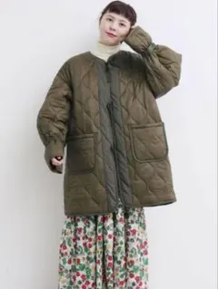 CHILD WOMAN カーキ キルティングジャケット