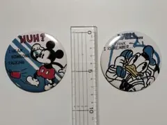 ミッキー　ドナルド　缶バッチ　セット
