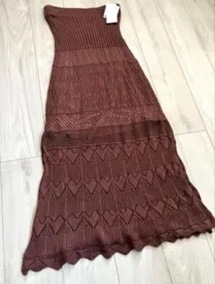 【新品未使用】Lサイズ　THE SHOP TK ニットロングスカート