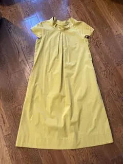 Leilian マスタードイエロー 半袖 ワンピース サイズ11のサムネイル