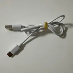 USB-A to USB-C ケーブル ホワイト
