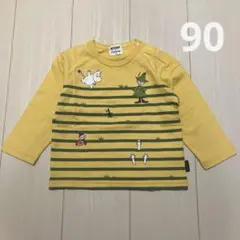 クレードスコープ☆ムーミン刺繍ボーダー長袖Tシャツ90