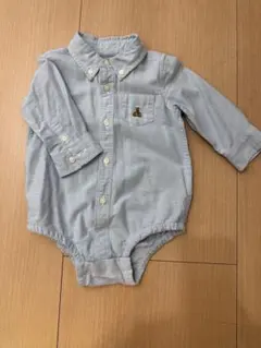 GAP ベビー　ロンパース　オックスフォードボディスーツ