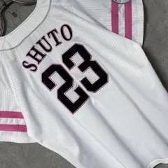 福岡 ソフトバンク ホークス ピンクリボンユニフォーム 周東佑京 23 NPB