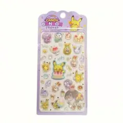 韓国限定 公式品 ポケモン ポケピース キャンディボンボンシール パープル 紫のサムネイル