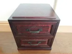 木製　和風ミニチェスト・小箪笥　　モダン・昭和レトロ