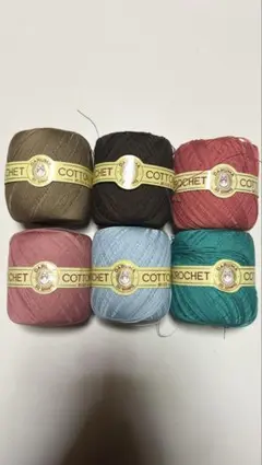 DARUMA COTTON CROCHET 6玉セット