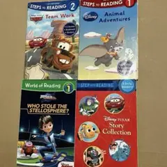 ディズニー英語絵本セット　4冊　Step Into Reading レベル1、2