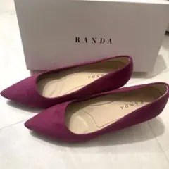 RANDA パープル ポインテッドトゥパンプスのサムネイル