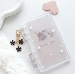 snow♡レジンバインダー A6 韓国 貯金 saving シール帳 推し活