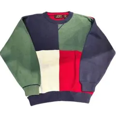 80s Eddie Bauer ニットセーター クレイジーパターン