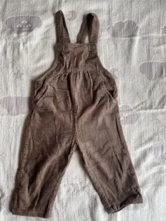 ZARAベビーブラウン コーデュロイ サロペット 95cm未満