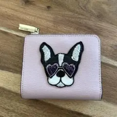 kate spade 二つ折り財布 フレンチブルドッグ - メルカリ